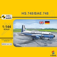 Tianyi Model Mark.I MKM144122 HS.748/BAe.748 Civil Type Passenger Aircraft 1/144