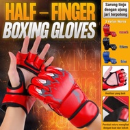 HTD SPORT BOXING GLOVES / SARUNG TINJU MMA PREMIUM HALF FINGER