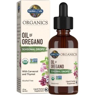 Garden of Life Organics Oil of Oregano Seasonal Drops 1fl oz (30 mL) Liquid, Concentrated Plant Base