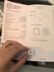 1.27ct 粉鑽IGI Certificate Cushion Brilliant Fancy Pink Diamond Lab