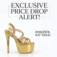 TC Gold 6.5 inches Pageant High Heels - Khajista the winning Glory heels for women high heels