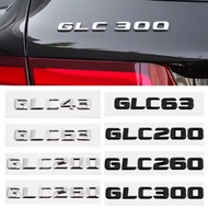 Car Tail Box Emblem Sticker 3D Letter Number Rear Trunk Badge for Mercedes Benz GLC43 GLC63 GLC200 G