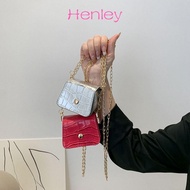 AMONGOF Shoulder Bag, PU Simplicity Crossbody Bags, Korean Fashion Versatile Mini Chain Handbag Lips
