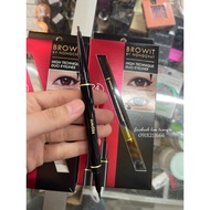 WAX DOUBLE-HEAD EYEliner & BROWIT GEL BY NONG CHAT THAILAND 0.5ML + 0.14GR