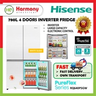【FREE DELIVERY + Install】HISENSE 780L 4 Door Inverter RQ640P5GW Fridge Refrigerator Wifi Control / D
