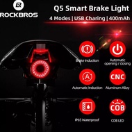 Rockbros Bicycle Light Smart Brake Auto Start Stop Rockbros Q5 Original Playwithme.Co