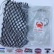 LONG2M Crab AND Fish NET (2 METERS/ 6.6 FEET) Fishing Crab Fish Net SPRING BOMB Fishing NET Fishing 