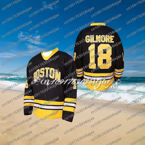 Movie Adam Sandler Happy Gilmore Ice Hockey Jersey Outdoor Sports Cosplay 1996 Hip Hop Clothing Men'