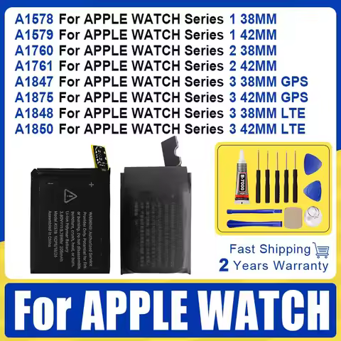 100% Brand-New Replace Battery For Apple Watch Series 1 2 3 Bateria IWatch S1 S2 S3 GPS LTE 38mm 42 