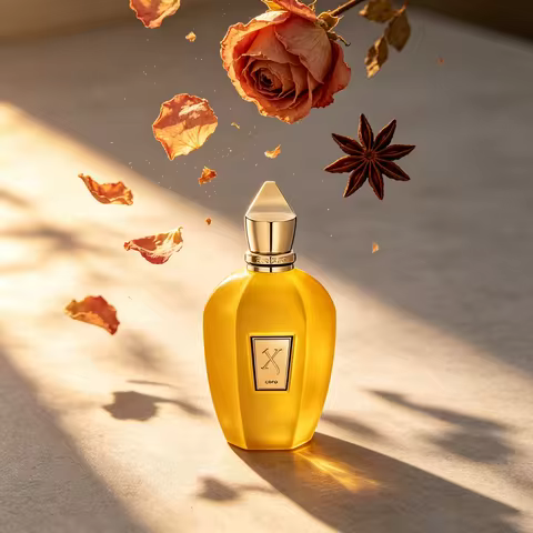 Xerjoff Erba Gold Unisex Eau De Parfum 100ml Elegant Yellow Frosted Bottle Woody Fruity Long Lasting