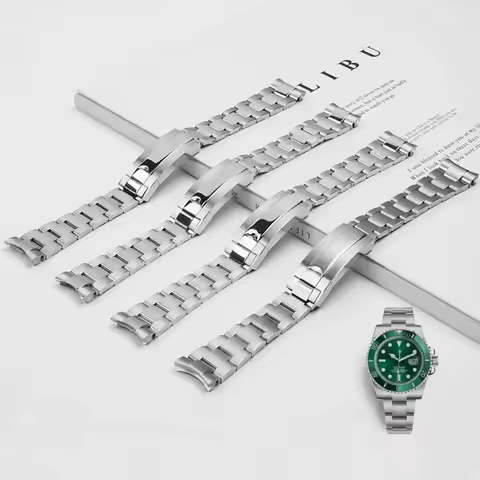 20mm Metal Watchbands for Rolex SUBMARINER DAYTONA GMT Accessories Stainless Steel Bracelet For Role