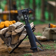 Outdoor Camping Tent Peg Hammer Multi-Functional Soft Rubber Handle Iron Hammer Camping Tent Canopy 