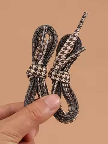 1 pair of personalized bird grid shoelaces for both men and women, suitable for sports shoes with mu