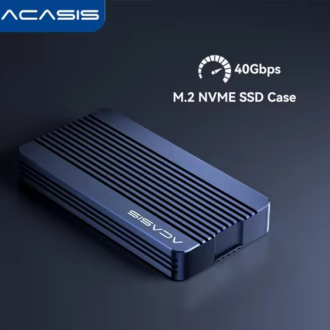 ACASIS 40Gbps M.2 NVMe SSD Enclosure USB4,Aluminum External Hard Drive for Thunderbolt 3/4,Up to 300
