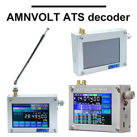 ATS-Decoder Portable Shortwave Radio Receiver 4inch Touch Screen Si4732 All Band Radio Receiver WiFi