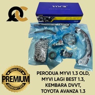TIMING CHAIN VOCR (FULL SET) PERODUA MYVI 1.3 OLD MODEL, MYVI LAGI BEST 1.3, KEMBARA DVVT, AVANZA 1.