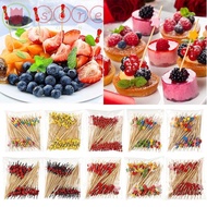 SOREN Bamboo Pick, Disposable Picnic Party Supplies Cocktail Fork,  Wooden Cocktail Pick Picnic Wedd