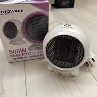 迷你圓形陶瓷暖風機500W