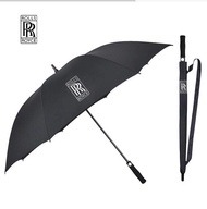 Sg * Black Rolls-Royce Umbrella Long-handled Oversized Double Umbrella Benz BMW Car Logo Umbrella Umbrella Storm @-