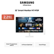 Samsung 32" Smart Monitor M7 M70F UHD (White) / LS32FM701UEXXS [Online Exclusive]