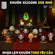 SKULLPANDA ADAM FAMILY silicone mold, 2D, 3D, statue mold, jelly, pudding, log, candle