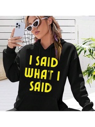 Doja Cat I Said What I Said Big Size Women Hoodie Jacket Hip Hop Rap For Women