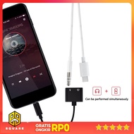 2-in-1 USB Type C to AUX 3.5mm USB Type C Headphone Adapter - W1O33 Original 99 Square