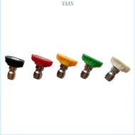 YAAN 5pcs set Car Wash Nozzle 1 4 Quick Connector Metal Jet Lances Nozzle  Pressure Water  Soap Wash