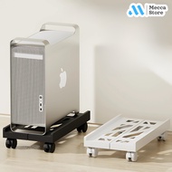 Computer Rack CPU Tray Bracket Stand Adjustable Mobile 4 Wheels
