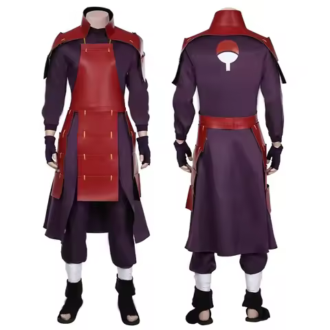 Anime Akatsuki Uchiha Madara Cosplay Costume Man Armor Lining Pants Suit Halloween Costume Party Cos
