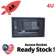 Perforated Front Door with Lock Wall Mount Equipment Server Rack 4U/6U with 3gang Power Socket