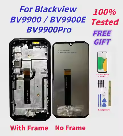 New touch screen LCD display for Blackview bv9800 bv9800 pro digitizer assembly with frame spare par