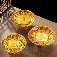 塑料水果盘供佛盘供奉供果盘财神莲花贡盘莲花高脚水果Plastic fruit plate Buddha worship plate for fruit plate God of wealth bafa