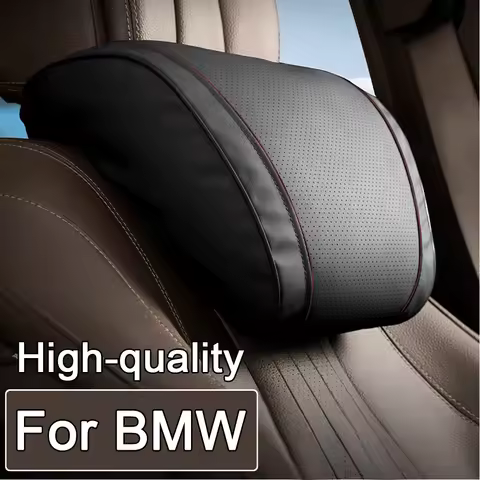 New Design Headrest Soft Leather Car Neck Pillow Travel Rest Pillows For BMW F30 F31 F32 F34 F20 F21