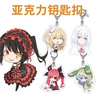 旺角信和中心M22鋪 鑰匙扣 亞加力膠 透明 約會大作戰 狂三 四系乃