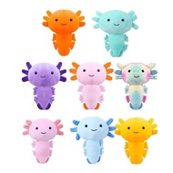 Simulated Axolotl Messi Plush Toy, Axolotl, Hexagonal Dinosaur Plush Toy, Children's Pillow QPUM