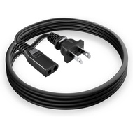 SLLEA AC Power Cord for KENIC KE-01P E155176 7A 125V 2 Prong Polarized Square Round Plug