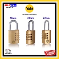 Yale Lock Brass Resettable Combination Padlock