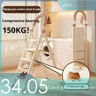 Ladder Foldable Step 3 4 5 6 Step Ladder 150Kg Bearing Slim Ladder Small Step Ladder