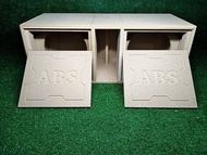 ตู้ลำโพงซับเบส 10" นิ้ว แบนพาส(ตู้ฟาด 10") ลมหลังดอก แม่เหล็ก 156 - 220 เสียงเบสนุ่มลึกลอยไกล ไม้ M