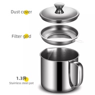 HA Oil Storage Container 1300ml Oil Filter Container Glass Bottle - 630ml