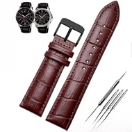 สายนาฬิกาหนังธุรกิจสำหรับ Casio MTP-1303 1375 1374 MTH-5001L สายนาฬิกาหนังแท้สำหรับผู้ชายและผู้หญิง 
