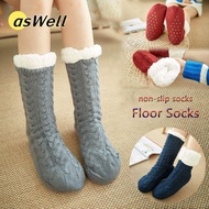 ASWELL Floor Socks Plush Warm Soft Thicken
