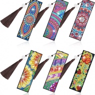 Diamond Painting Bookmark，Adult DIY Diamond Art Kit，Flower Flow for Book Lovers RUBI