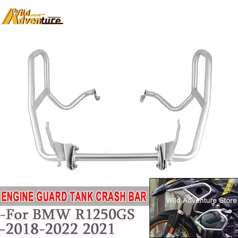 R1250GS Motorcycle Engine Guard Tank Crash Bar For BMW R1250GS R 1250 GS 1250 2018-21 Upper Lower Fa