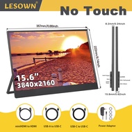 [MHUS] LESOWN Touchscreen Monitor 4K 15.6 inch 3840x2160 USB-C IPS Touch Screen Travel Second Displa