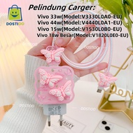 Vivo 33w & 44w & 18W & 15W Charger Protector Cute Lotso Butterfly Motif Charger Case Adapter Protect