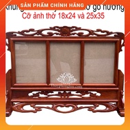 Altar photo frame with 3 incense wood altar images, size 18x24, 21x31