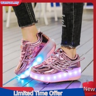 Heelys wing single-wheel LED shoes kids luminous shoes youth pulley sports shoes sneakers for women 