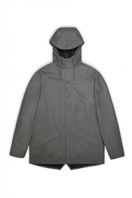 RAINS Jacket經典基本款防水外套/ Grey灰色/ S/ AW23
